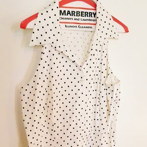 50s Style ROCKABILLY Polka Dot Dress Sz 16
